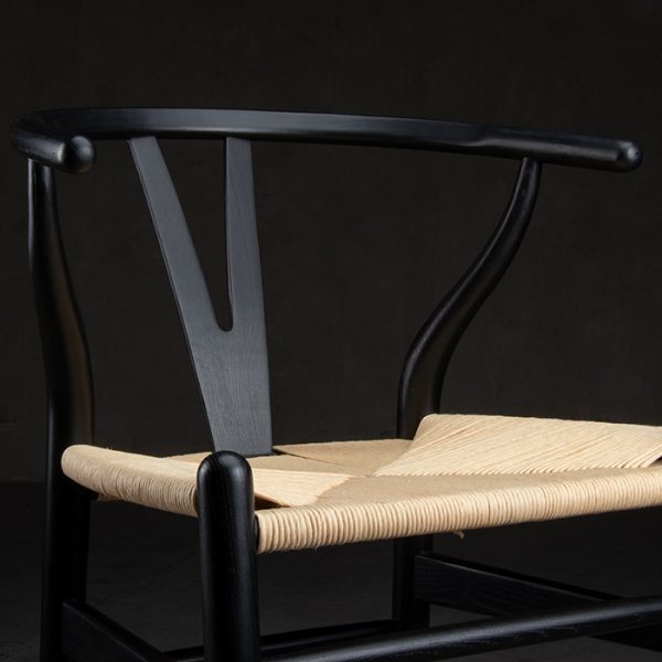 Silla Wishbone Negra