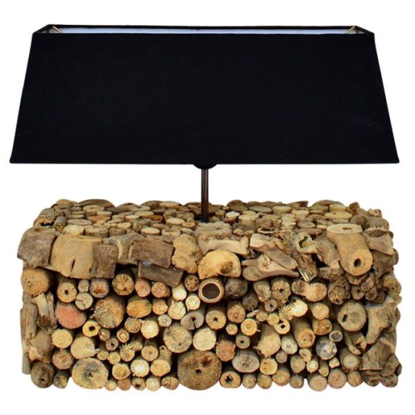 Lámpara de Mesa Natural Troncos