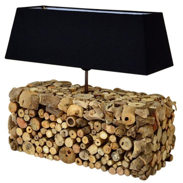 Lámpara de Mesa Natural Troncos