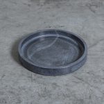 Plato Hondo Mármol Negro