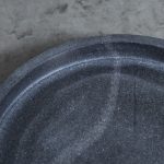 Plato Hondo Mármol Negro