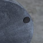 Plato Hondo Mármol Negro