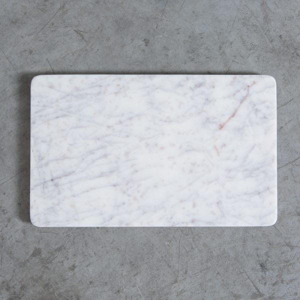 Tabla Rectangular Lisa Mármol Blanco