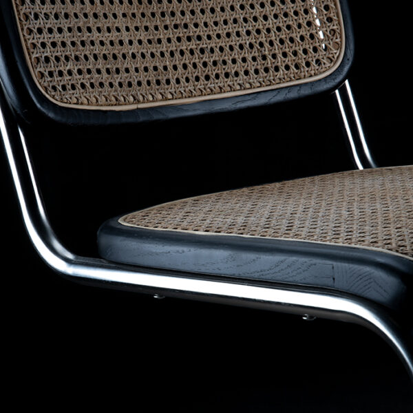Silla Bar Negra Bauhaus