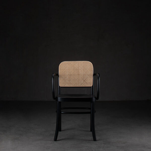 Silla Oporto Negra con Brazos