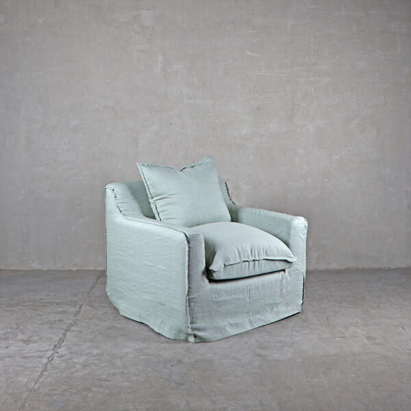Sillón Concilio + Pouf Niebla 90 x 50