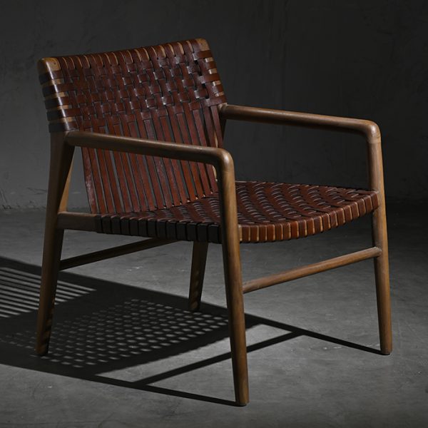 Silla En Tejido Café