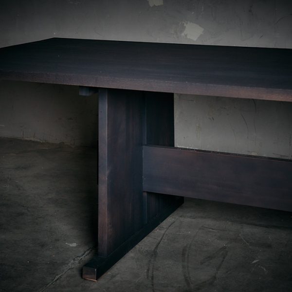 Mesa Sargento 350 chocolate oscuro Rustico