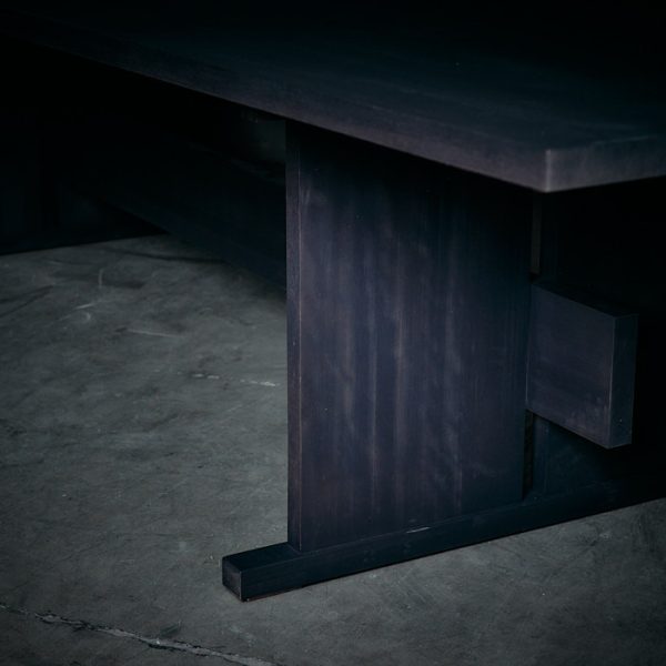 Mesa Sargento 350 chocolate oscuro Rustico